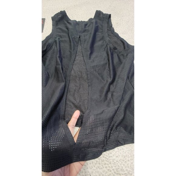 Wildfox Women's Black Activewear Tank Top‎ Sleeveless Drawstring Hem Size XL NWT - Picture 7 of 11